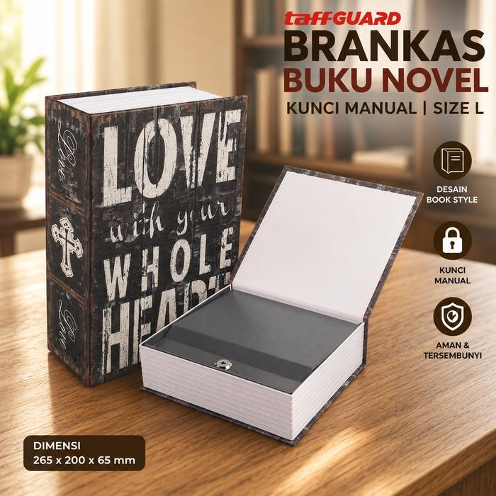 Cahayastore - Brankas Buku Rahasia | Hidden Safe Box | Kotak Aman Kunci Manual