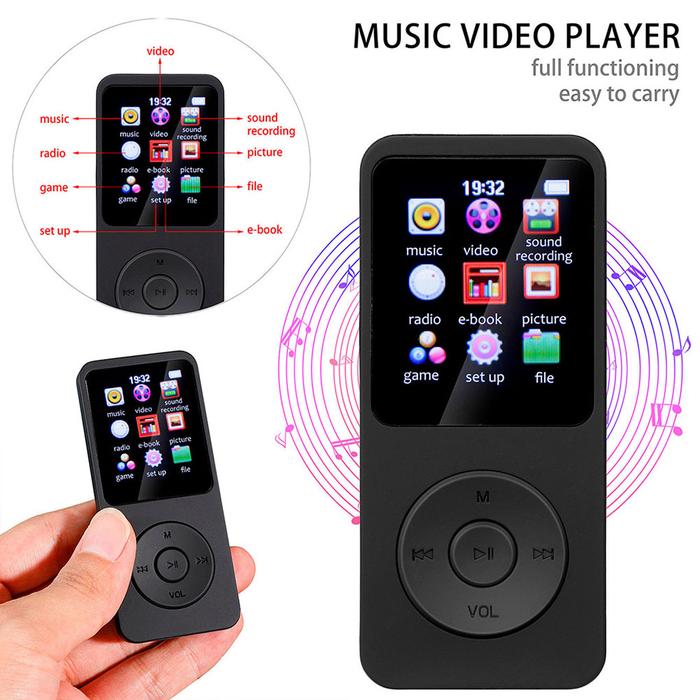 1.8 inch Color Screen MP4 Player Mini Bluetooth MP3 MP4 Music Player