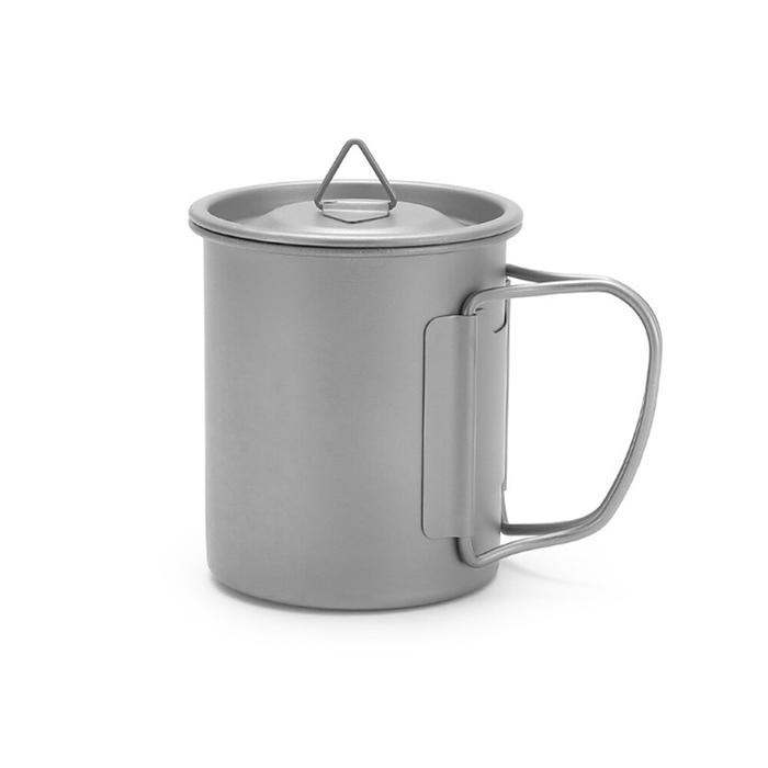 Cangkir Lipat Titanium, Ultralight, Cangkir Kopi Piknik untuk