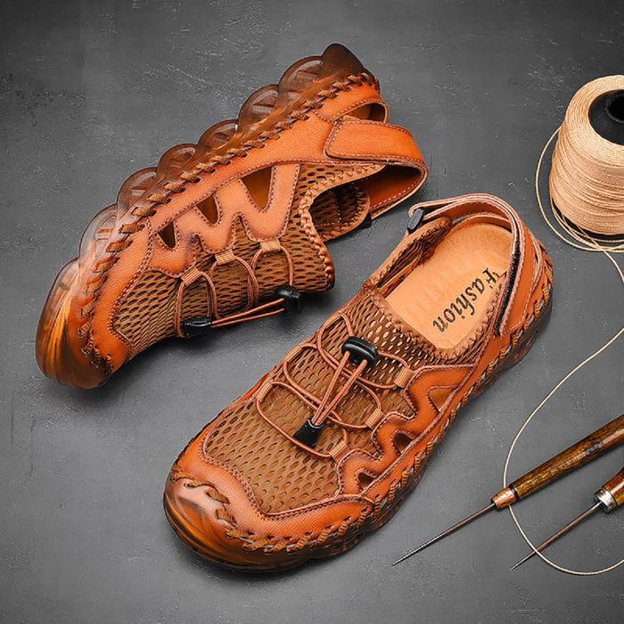 Eiger - Original Kulit Asli Olahraga Outdoor Sandal Pria Hiking Gunung Sendal Adventure Anti Slip Me