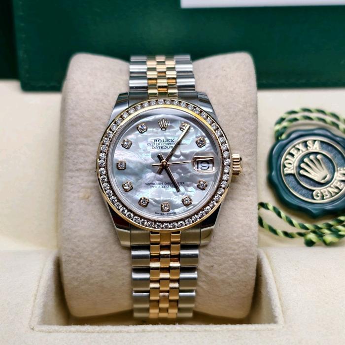 Rolex Datejust MOP Diamond Twotone Setting Diamond Bezel ( Include Bezel Original)