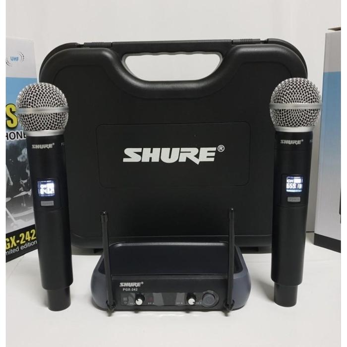 Mic Wireless Shure PGX-242 Handle Handle Koper DISKON