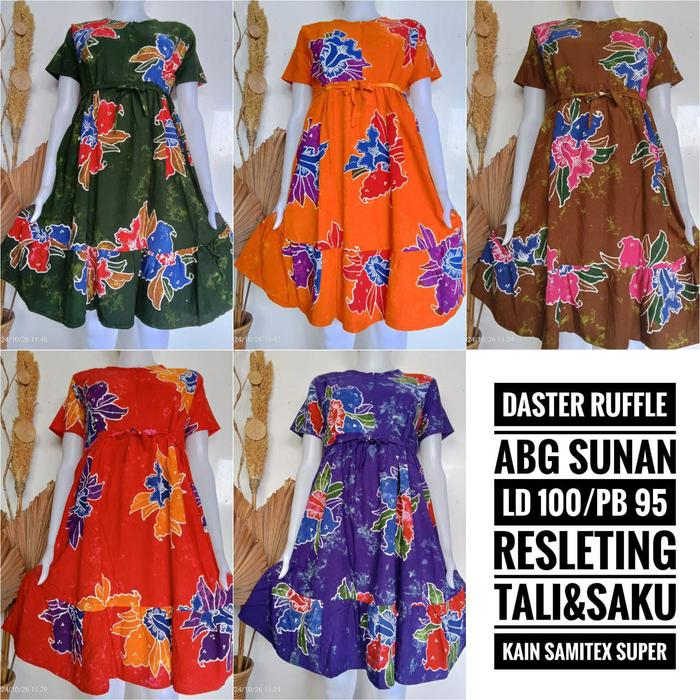 daster ruffle abg sunan BEST SELLER !! #DasterBumil #DasterBusui #DasterBatikKekinian #DasterTerbaru