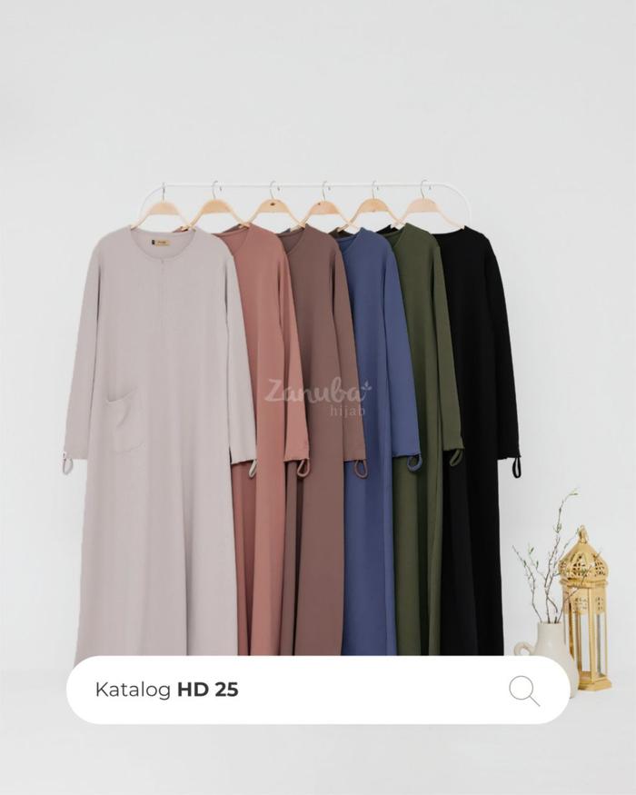 HD Vol. 25 by Zanuba Jilbabsyarie Gamis Abaya Syari Homedress Homey Dress Knit