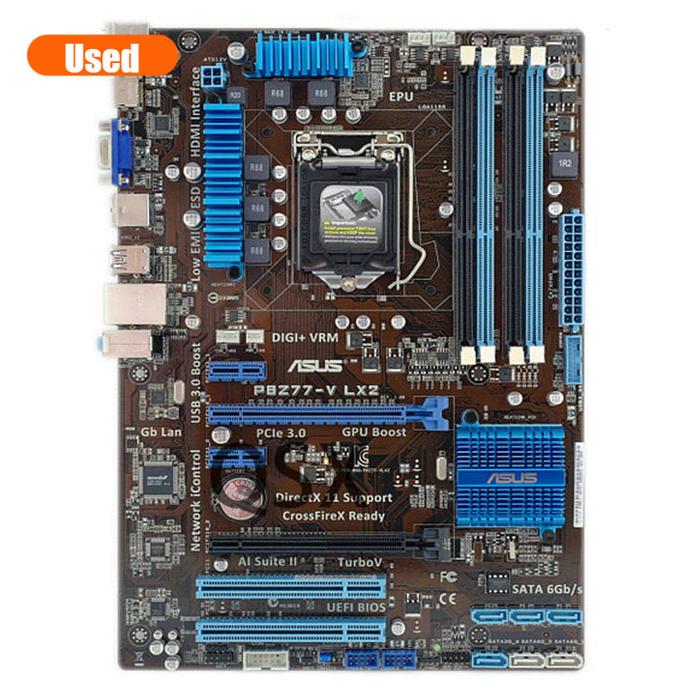 Asus P8Z77-V LX2  Desktop  Motherboard Z77 Socket LGA 1155 i3 i5 i7