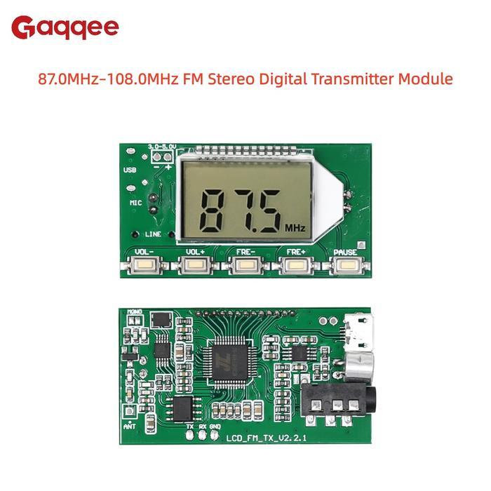 Fm Transmitter Module 87.0Mhz-108.0Mhz Fm Stereo Digital Transmitter Module Wireless Microphone Circ