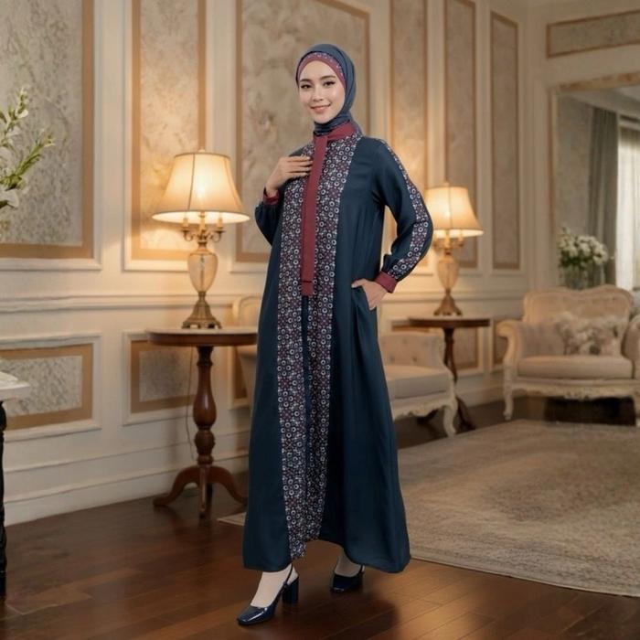Zoya Dalara Dress Navy Motif