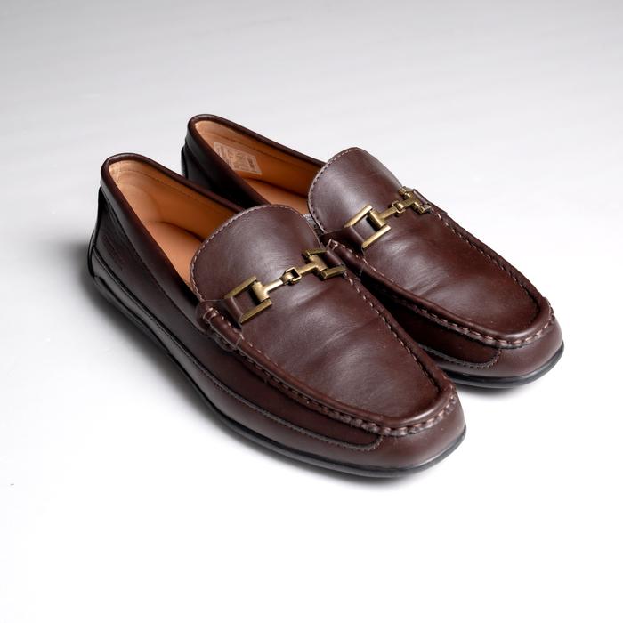Sepatu loafers mocassin american eagle hunters bay barret dark brown size 43