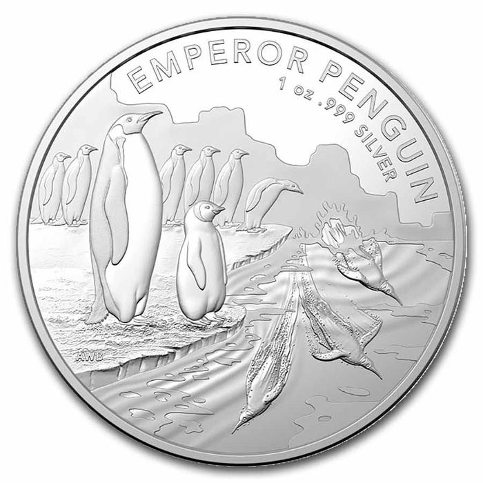 2023 Australia Silver $1 Emperor Penguin - Fine Silver 1 oz - Cocok untuk koleksi dan hadiah