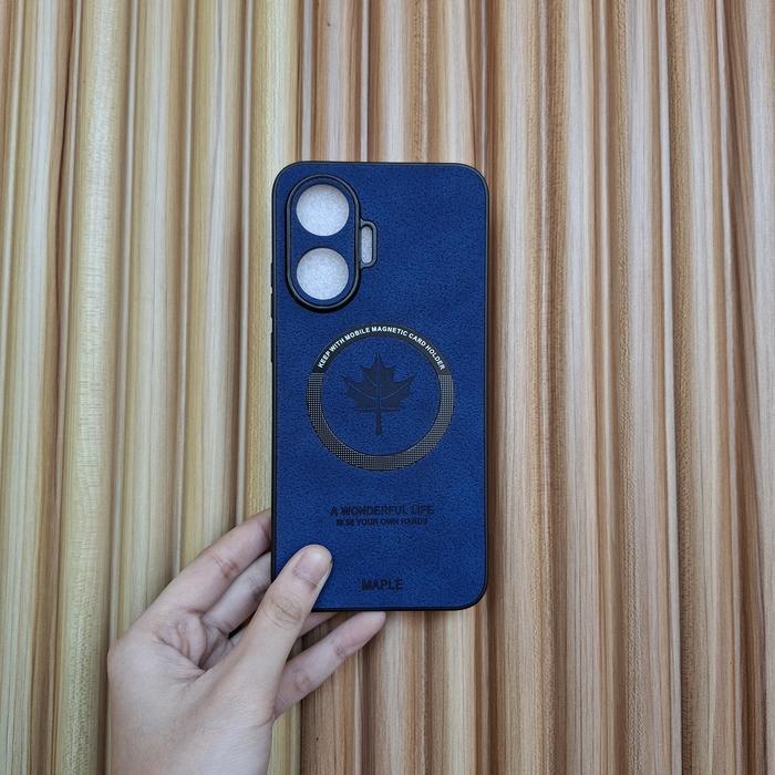 Case Maple Magnetic Untuk Xiaomi Poco F7 5G Softcase Leather Magsafe Terlaris