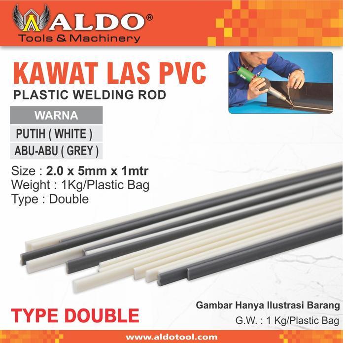 KAWAT LAS PVC DOUBLE / PLASTIC WELDING ROD/ BATANG LAS PLASTIK ALDO
