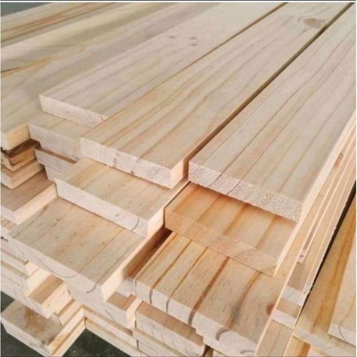 Papan Kayu Jati Belanda Bekas 10x2x120 Cm