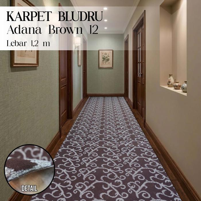 Karpet Meteran L1.2 ADANA PREMIUM MOTIF 12 Karpet Exhibition Karpet Bludru Pameran lebar 1.2mx1m