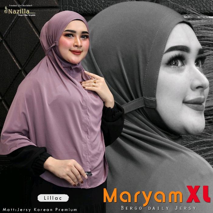 Bergo Maryam Jersy XL Instan Syari