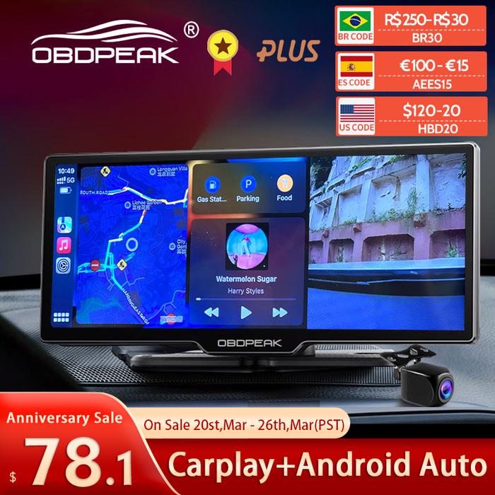 K2 Dash Cam 4K 2160P Car Mirror Video Recording Carplay & Android