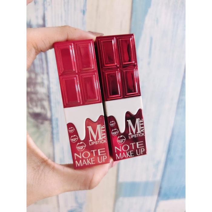 REALPICT! Fashion Kosmetik LIPSTICK CHOCOLATE NOTE Varian Lipstick Cantik Lipstick Unik Mewah Kekini