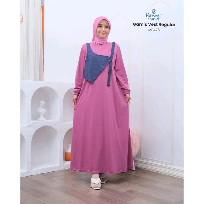 FOREVER SWEET DASTER GAMIS PANJANG POLOS