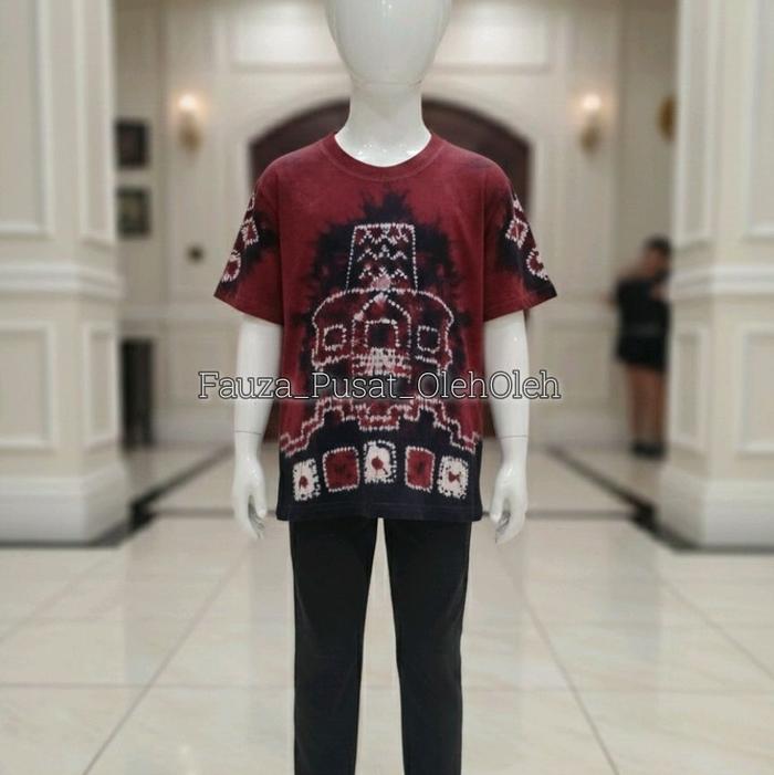 BAJU SASIRANGAN ANAK LENGAN PENDEK BAHAN KAOS