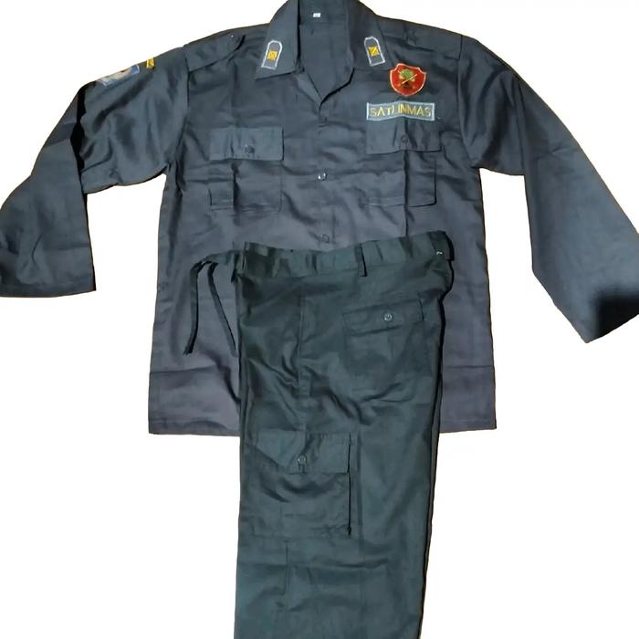 SETELAMN BAJU LINMAS TERBARU / PDL LINMAS TERBARU  Celana Setelan Atasan Panjang Pria Wanita