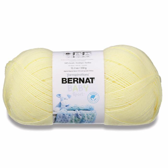 PREMIUM Benang Rajut Bernat Baby Sport Big Ball Baby Yellow