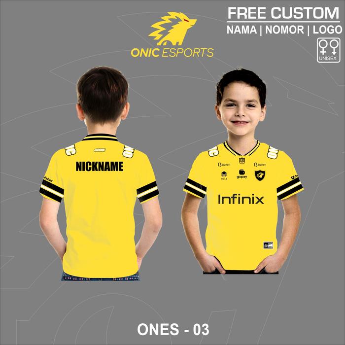 Jersey anak onic esports 2025 baju player issue kaos gaming onic