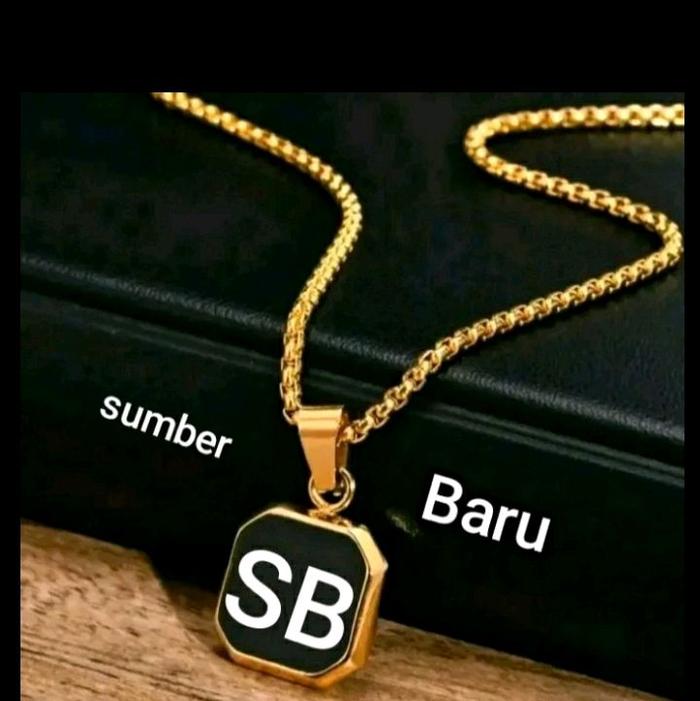 Kalung Leontin Inisial SB Sumber baru