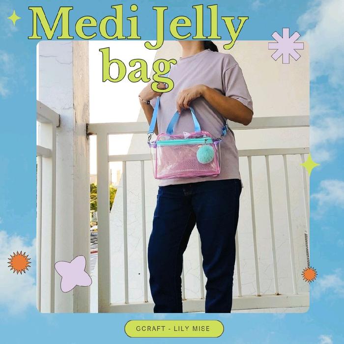 medy jelly bag - sling bag - pvc transparant bag - kpop pvc bag - kpop bag