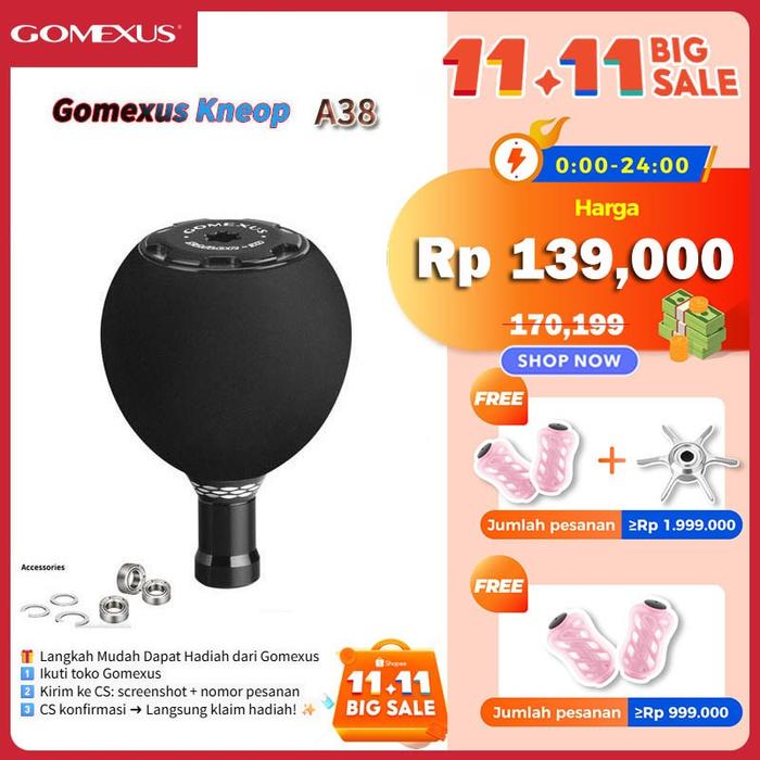 Gomexus Kneop EVA Reel Handle Knob 38mm for Shimano Stradic Ci4 Daiwa Ballstic LT Ryobi Minipower Ec