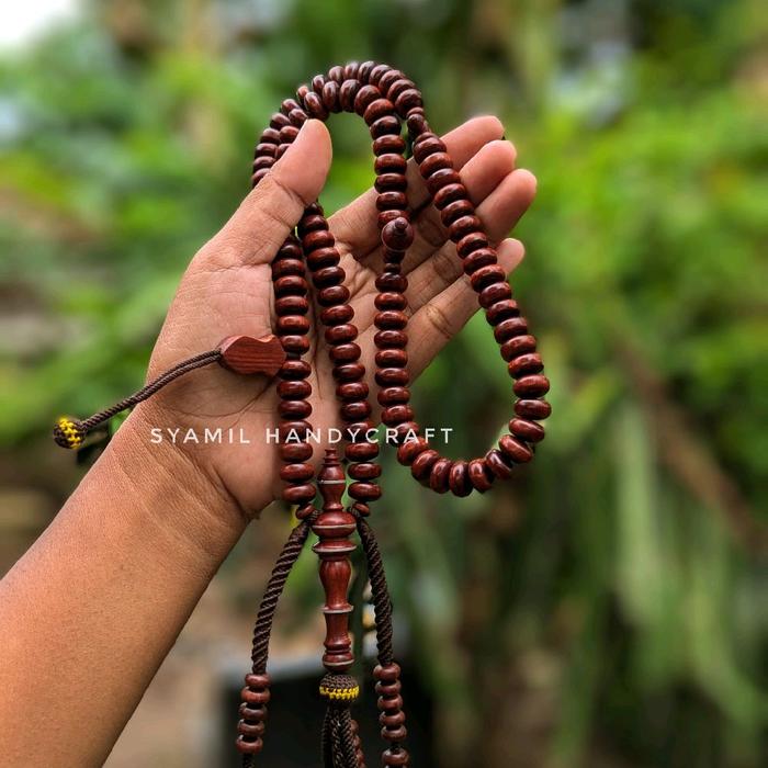 Tasbih benang tijani akar nagasari pipih