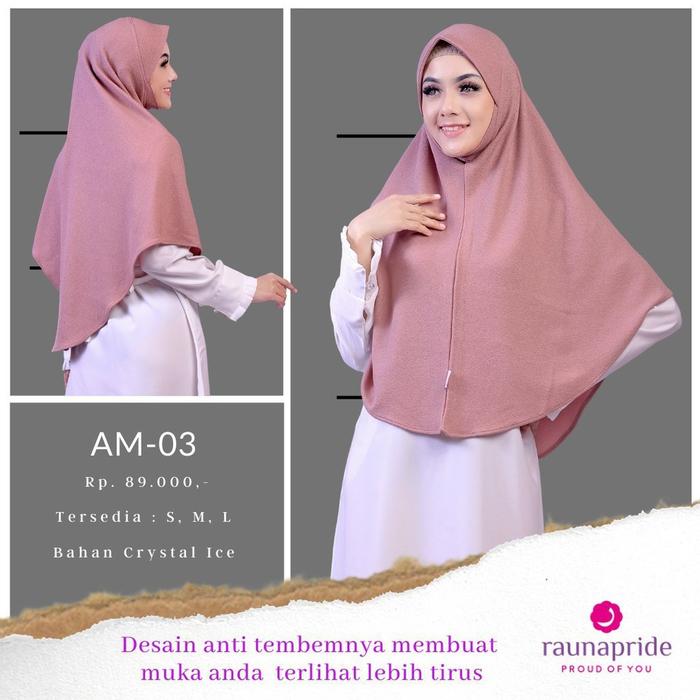 Baru Hijab Rauna Jilbab Anthem AM 09 AM 02 AM 03 AM 04 AM 07 AM 06 L Kerudung Daily Anthemi Premium