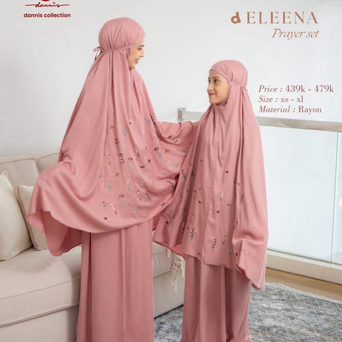 Mukenah dannis M D’eleena/mukenah dannis dewasa dan anak