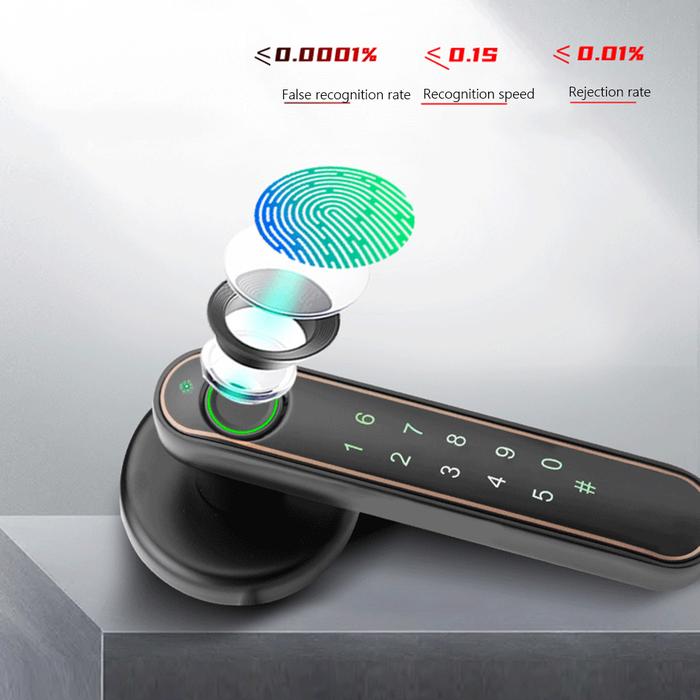 Tuya Kunci Pintu Biometrik Elektronik Wifi Kunci Pintu Pintar Digital