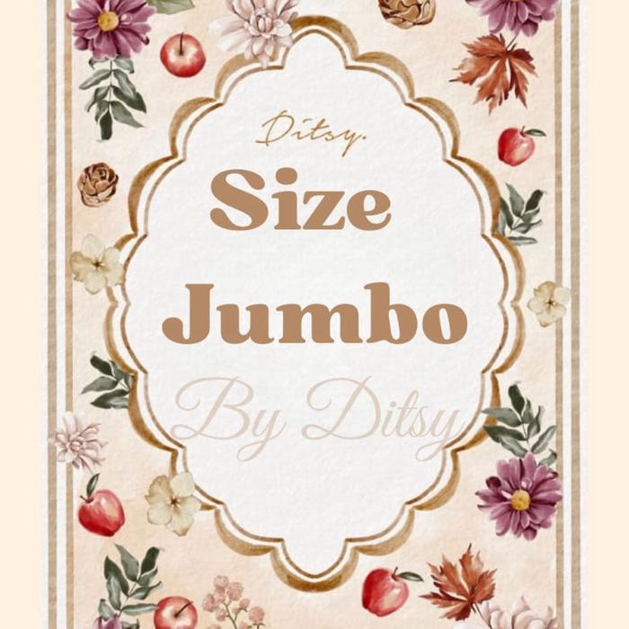 Gamis Ditsy jumbo 2XL dan 3XL edisi mei 2026