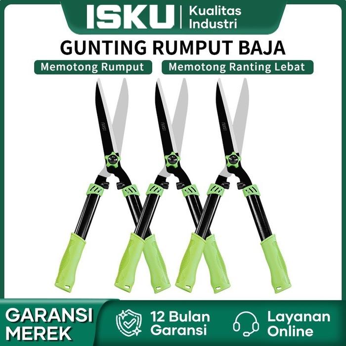 Isku Gunting Rumput Taman Gunting Tanaman Gunting Pangkas Daun Rumput Dahan Ranting