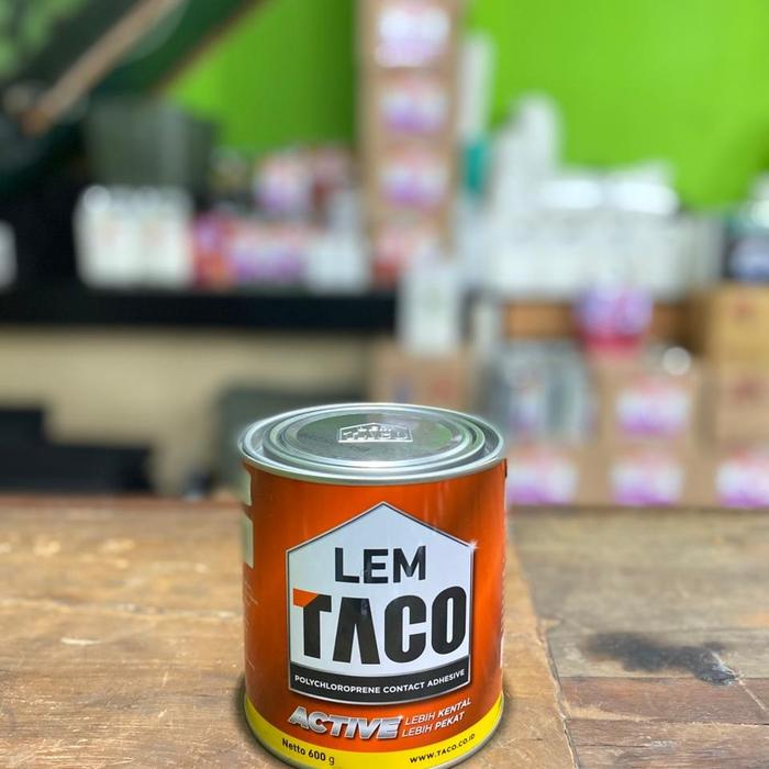 Lem Taco Active / uk 600g / Lem Vinyl , Kayu, Busa , Kulit, Karpet/ Lem Kuning