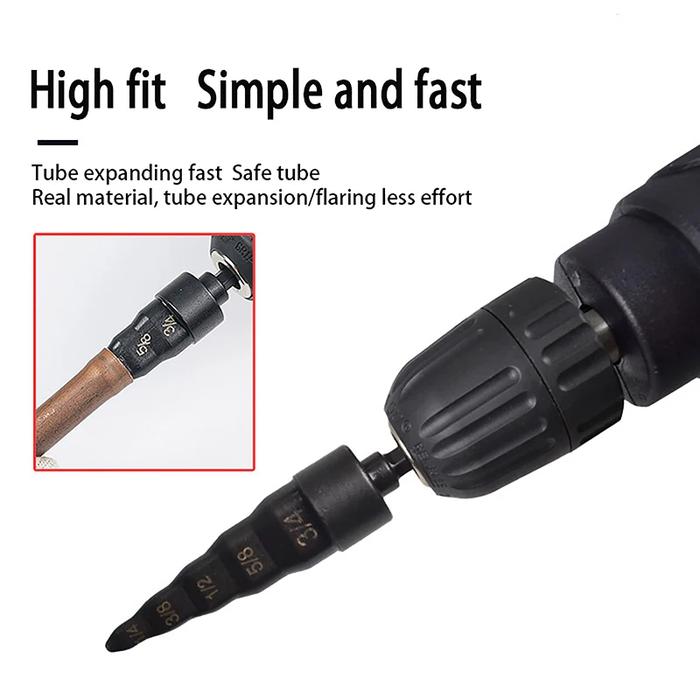 5 In 1 Pipe Expander Pembesar Pipa Ac Pembesar Pipa Tembaga Kepala Mata Bor Tube Pembesar Pipa Temba