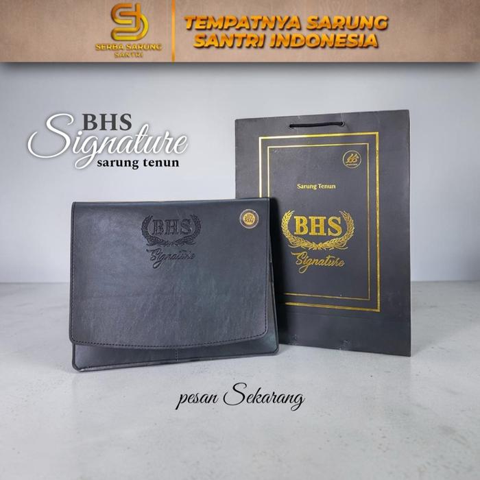 BHS SIGNATURE JAHIT TENGAH SILVER DAN GOLD ORIGINAL PAPER BAG BAHAN MESRES SUTERA