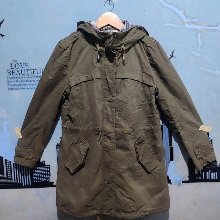 Jaket parka casual  katun FRJEANS berhoodie