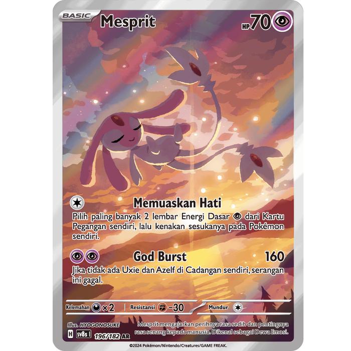 Mesprit 196/182 AR - ID SV8S Kilat Rasi 100% Original