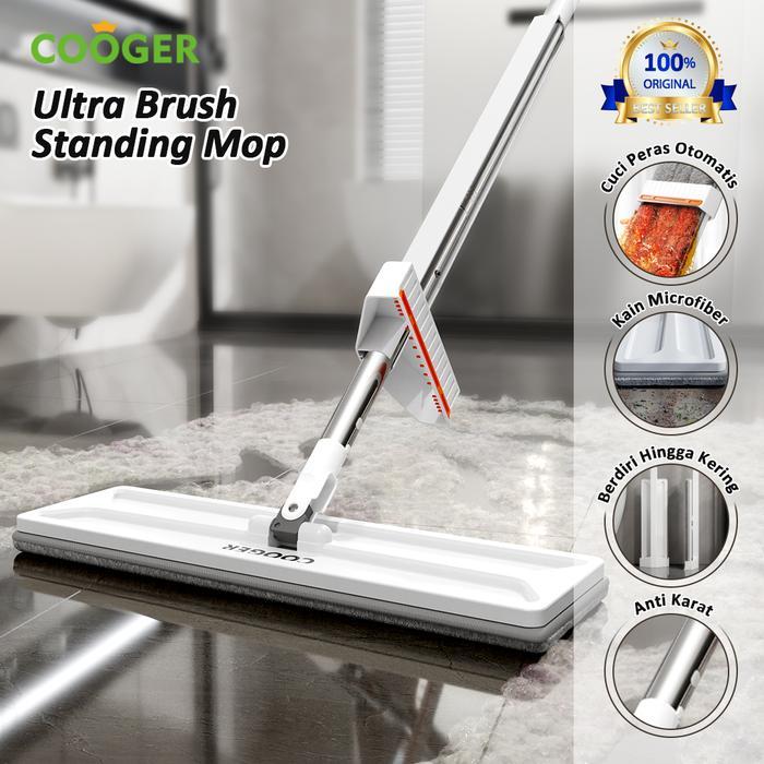 DISKON COOGER Pel Lantai Otomatis Pel Tarik Peras Alat Pel Lantai Super Mop READY STOCK