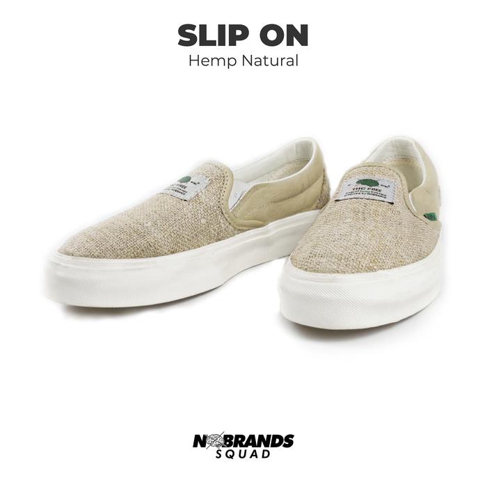 Nobrands Footwear Sepatu Slip On HEMP Natural 36-46 Sepatu Sneaker Casual Sport