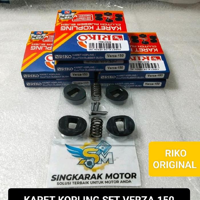 KARET KOPLING SET CLUTCH RUBBER BUSH VERZA 150 RIKO ORIGINAL