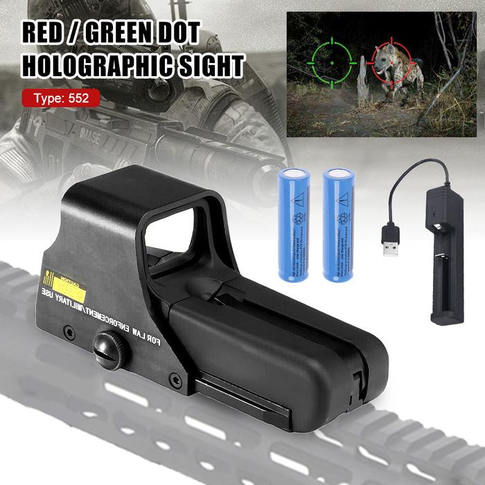 Reflex Black Red and Green Dot Holographic Sight 551/552/553/558