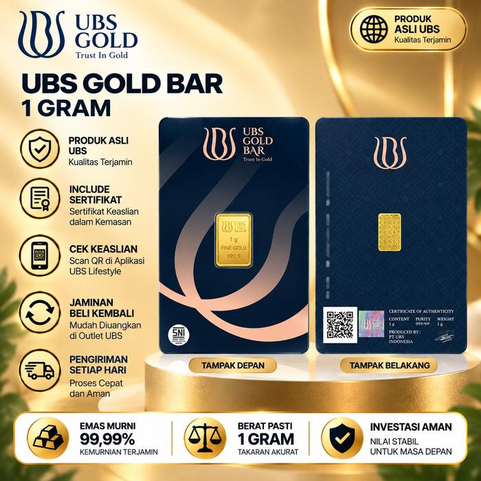 Logam Mulia Emas Batangan LM UBS1gram Press & Gold 2026 - 1gr