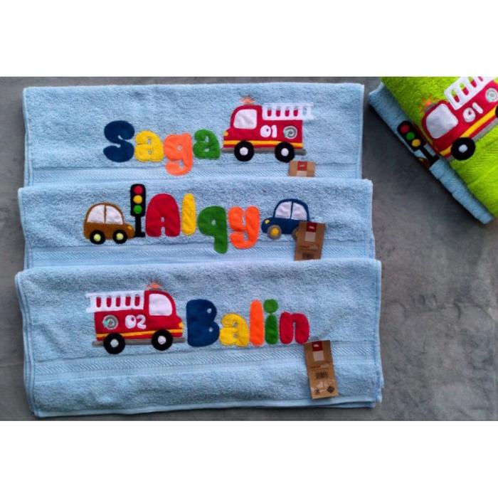 Handuk Nama Custom | Handuk Souvenir | Handuk Karakter | Handuk Lucu