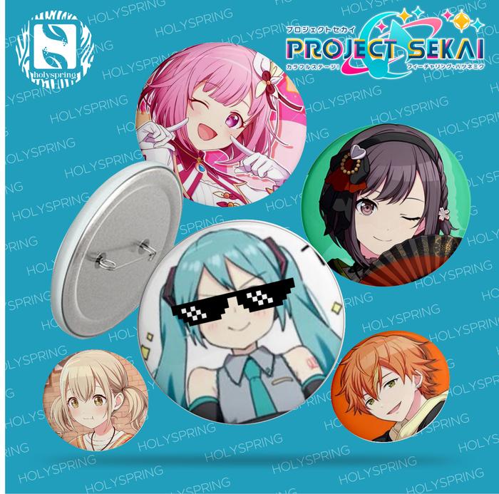 PROJECT SEKAI PIN BROSS - PIN UP BUTTON PROJECT SEKAI GLOSSY