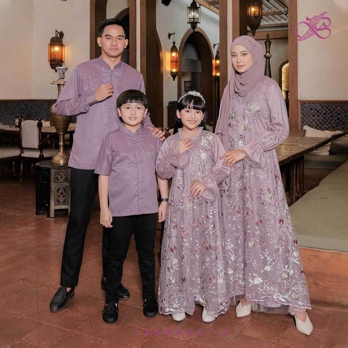 ( Family Set Dress ISYANA TARO - Raya Collection Izarabatik )
