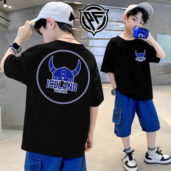 Kaos anak Iceland Vodka / Baju Distro Iceland Vodka / Pakaian Pria Dan Wanita / Atasan