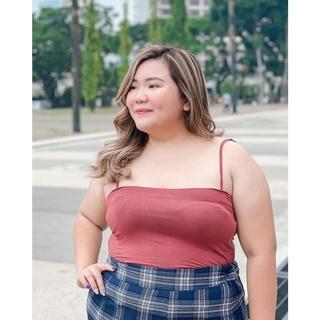 Pluffyschoice Mia Tanktop Bigsize Square Tengtop Kotak XL Panjang Tank Top Wanita Atasan Cewek Crop 