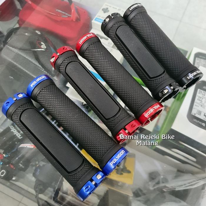Handgrip / handlebar grip Polygon HGP-001 Sport untuk MTB dual lock DISKON